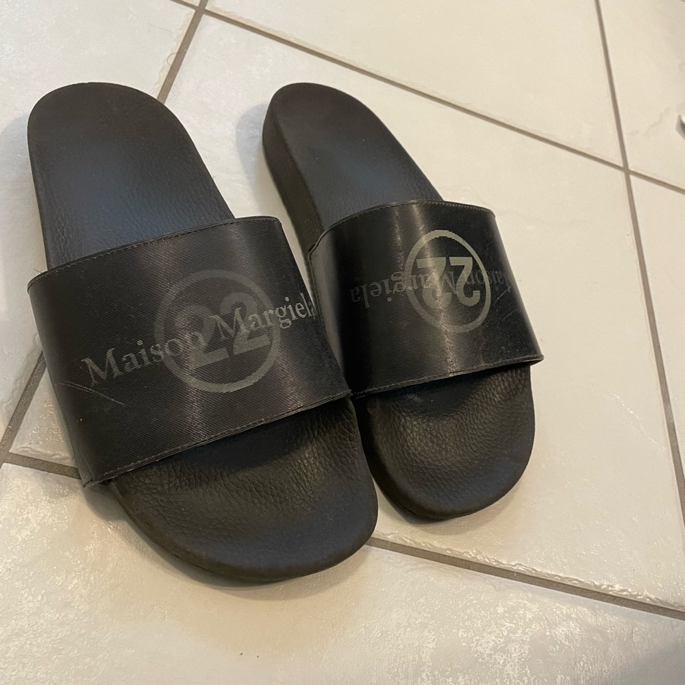 Maison margiela reflective slides